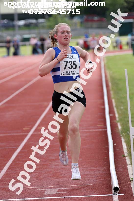 Senior and under-20s womens 1500 metres, North Eastern Track and Fields Champs., Middlesbrough. Photo: David T. Hewitson/Sports for All Pics